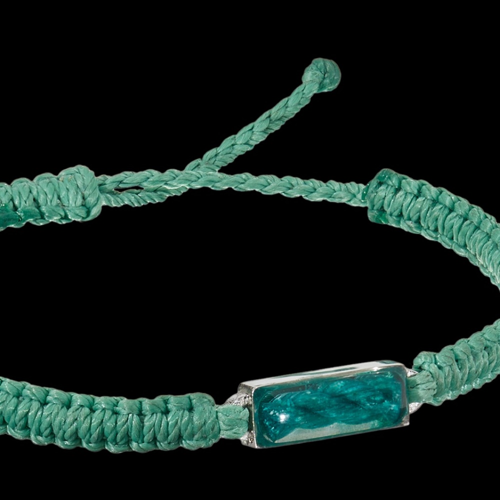 4ocean Ghost Net Bracelet- Seafoam Green
